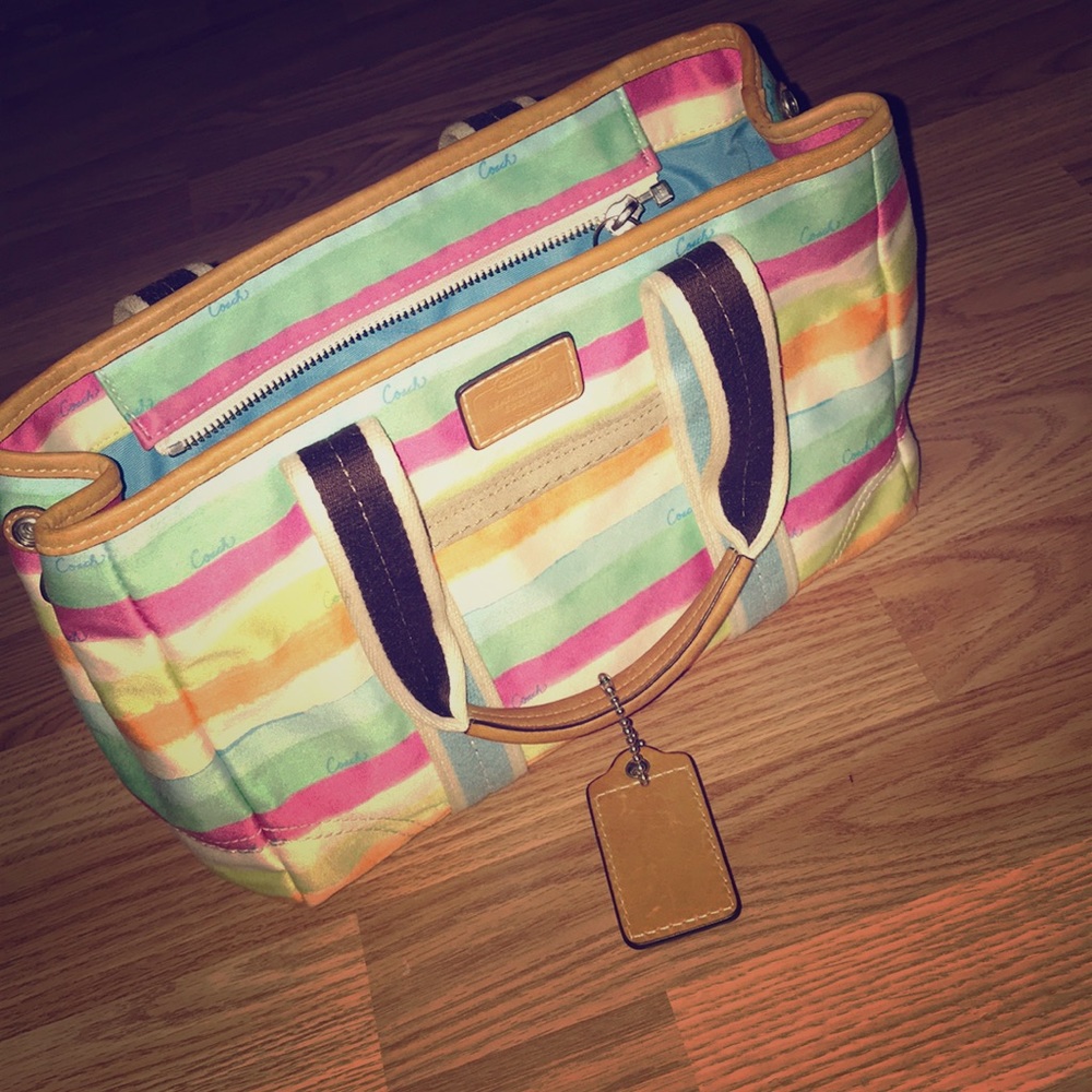 Coach handbag (watercolor pattern)